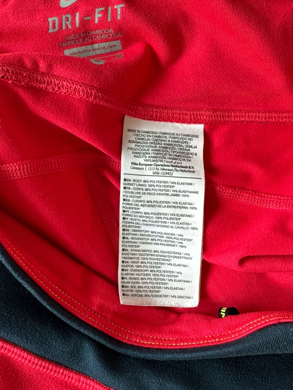 Nike Dri-FIT Red Black Running Shorts Size S - Picture 5 of 6
